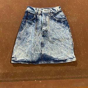 Vintage lifesaver jean skirt
